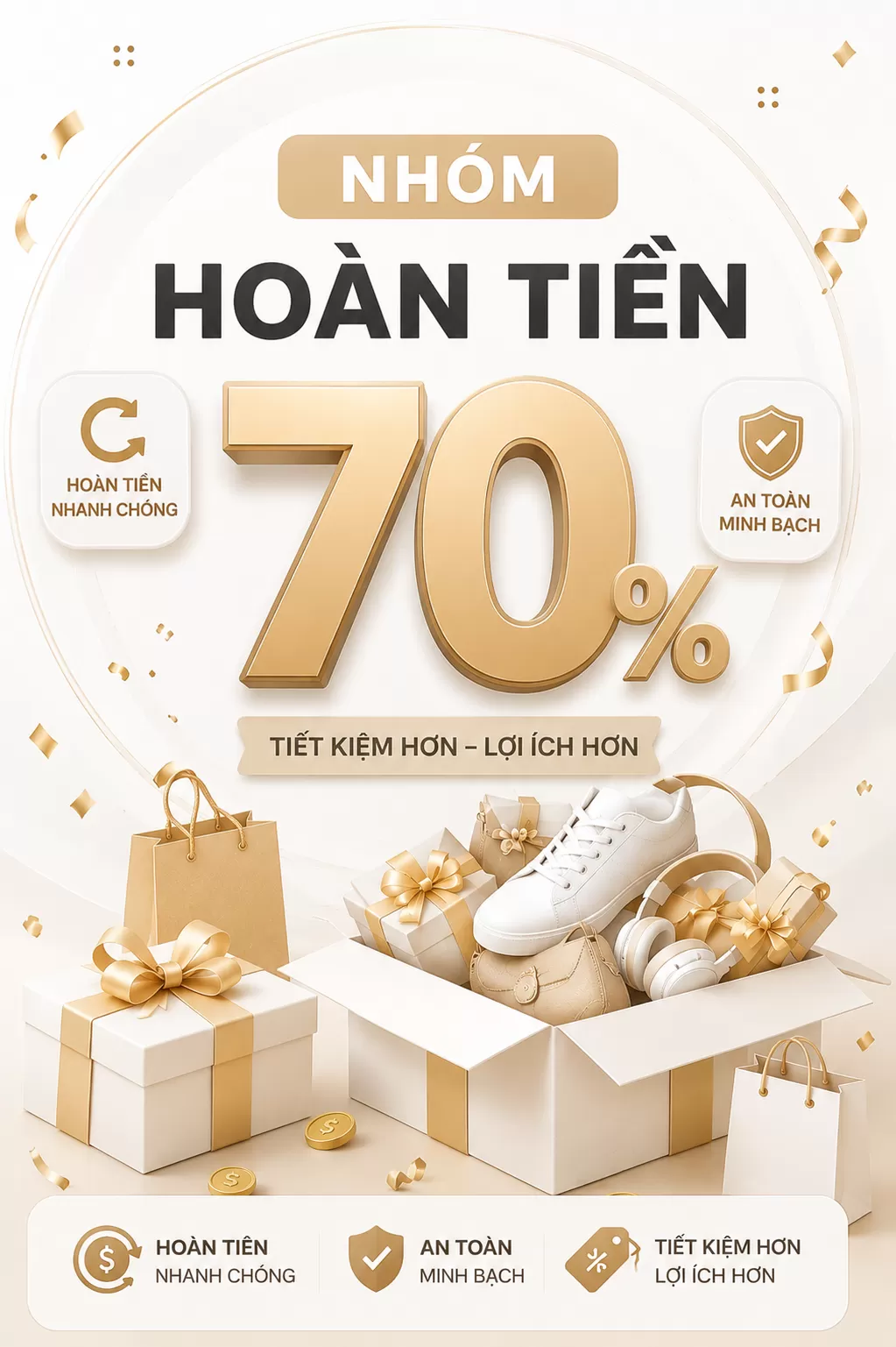 Nhóm Mua Gì Cũng Hoàn Tiền 70%