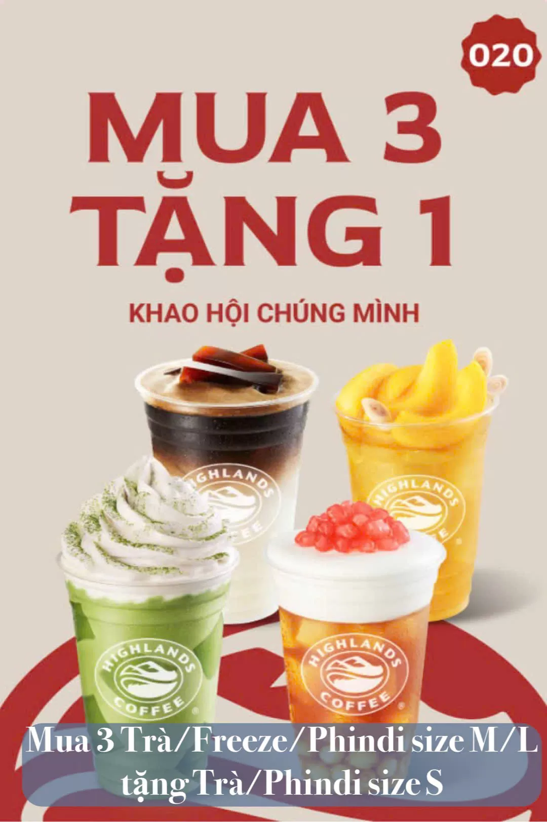 Mã Giảm Giá Highlands Mua 3 Được 4