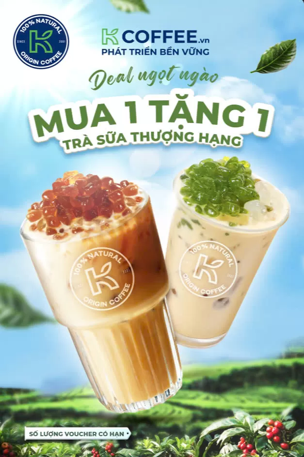 Mã Giảm Giá Mua 1 Tặng 1 K COFFEE